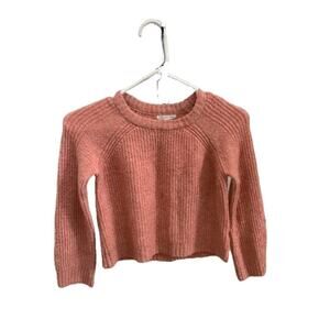 Copper Key-Crew Neck-Sweater-Soft Acrylic Blend-Pink-Girls-6X